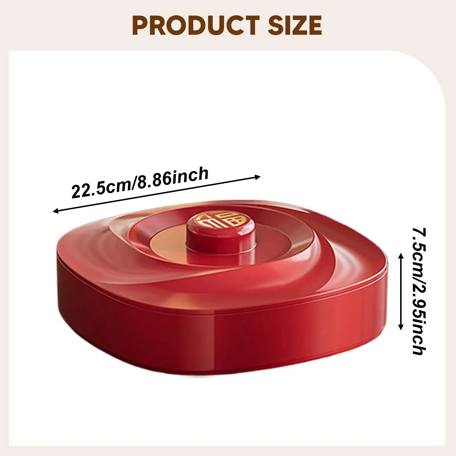Multi Compartment Snack Tray with Lid for Wedding Events Nut Candy Serving Dish Plastic Party Appetizer Service Organizer