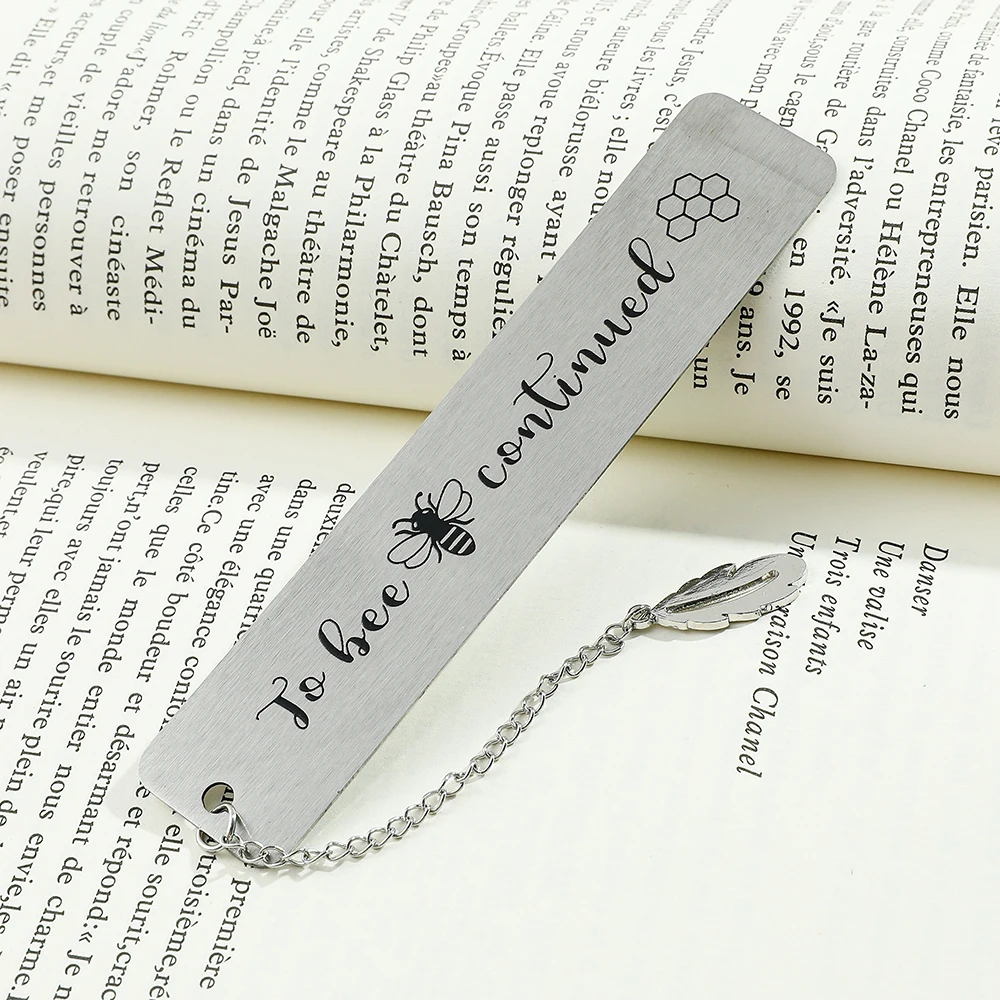 Marcapáginas de acero inoxidable de abeja personalizados, marcapáginas de Metal creativos para hombres y mujeres, amantes de los libros, ratones de biblioteca, regalos perfectos para la familia