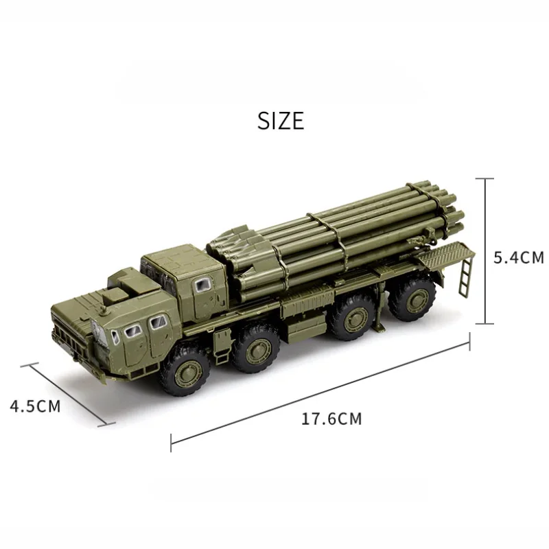 1/72 USSR Cyclone 9K58 Type 300mm Multi Tube Rocket Launcher Military Truck 4D Assembly Model