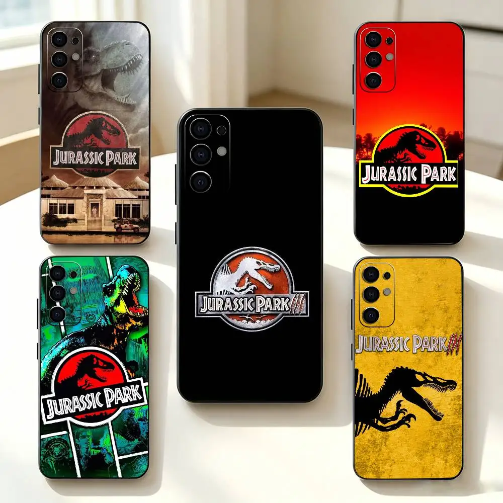 J-Jurassic Park Dinosaur Worlds  Phone Case For Samsung S25,S24,S21,S22,S23,S30,Ultra,S20,Plus,Fe,Soft Silicone Black Cover