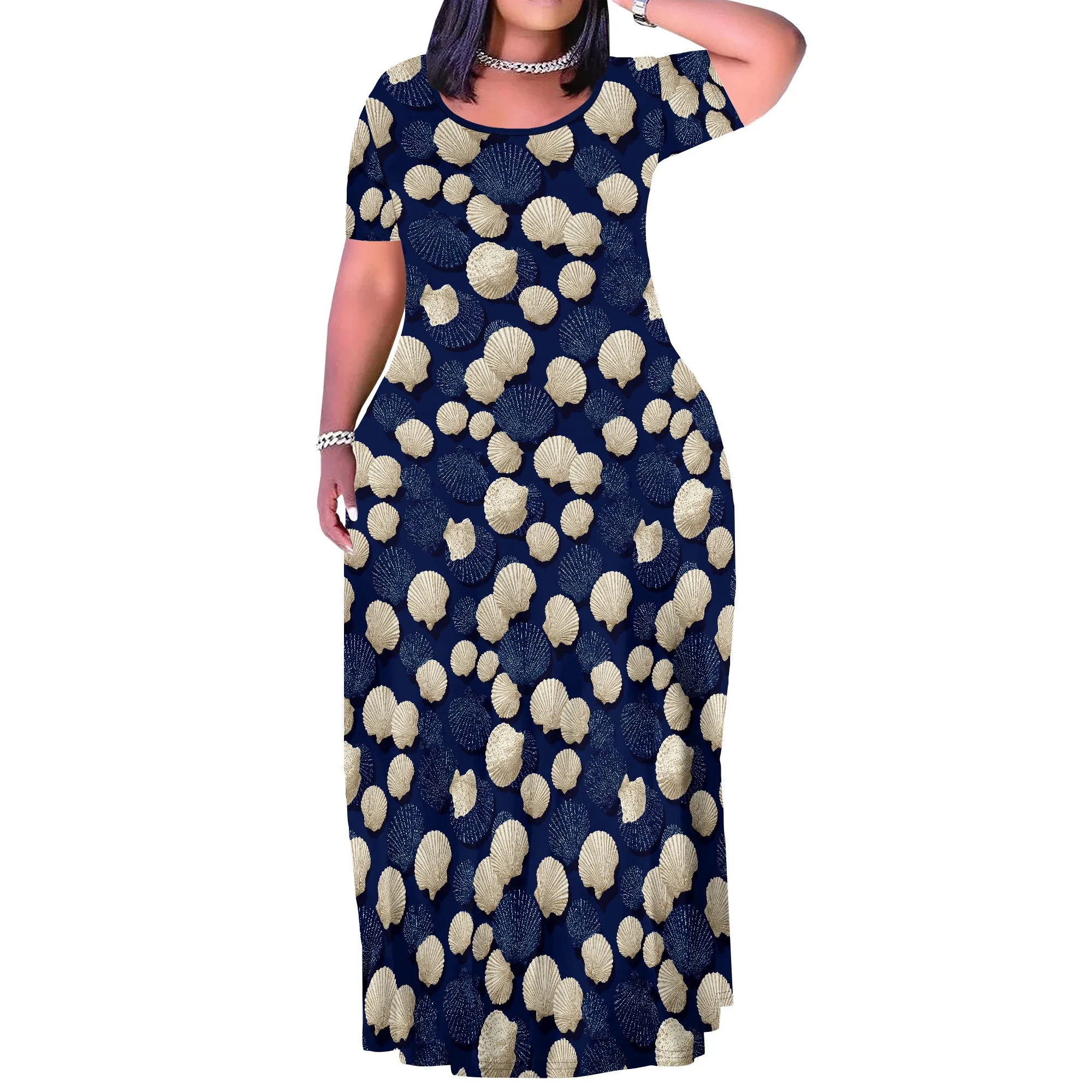 

Plus Size Maxi Summer Dress 90 s Outfits for Women Neon Loose Cute Dress