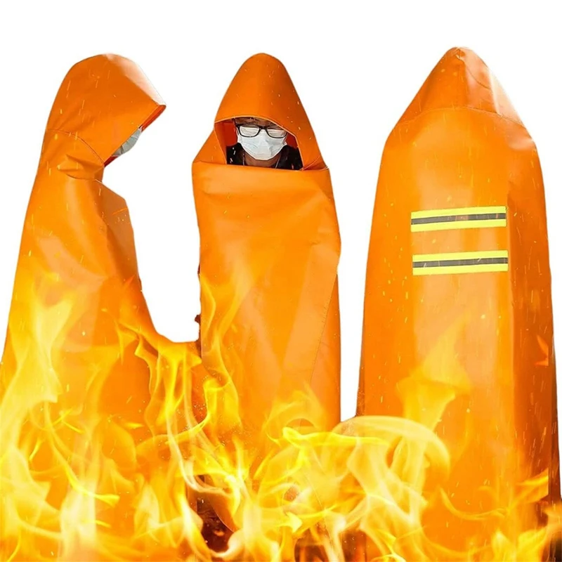 A74E-Fire Escape Cape Escape Cape Home Fire Cape لمعدات السلامة في حالات الطوارئ