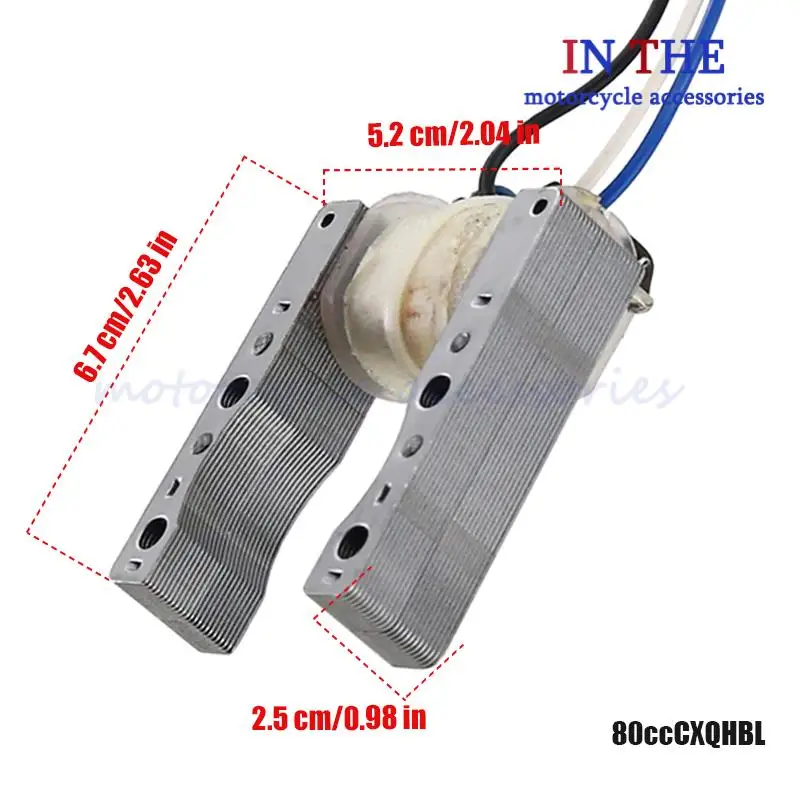 Motorcycle 3 Coil Stator Coil Plate Compatible for 50CC 60CC 80CC 2-stroke Engine Pit Dirt Bike ATV Quad Go Kart