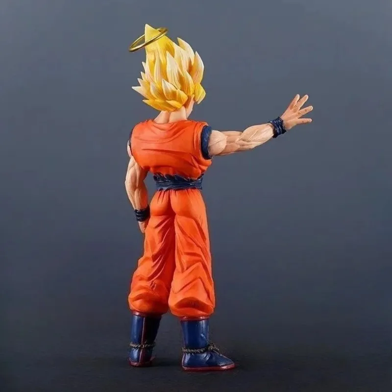 Figura de Dragon Ball Z Super Saiyan 2 Goku, 24,5 cm, transmisión instantánea, modelo de Anime, estatua coleccionable de PVC para regalo de seguidores