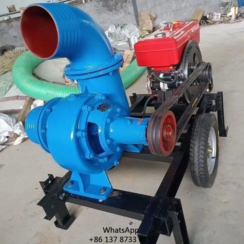 

12-дюймовый дизельный насос с высоким расходом, насос смешанного потока, усиливающий насос для железа/чатого железа, сельскохозяйственный ирригационный насос для использования пищевых продуктов, головка 40 м