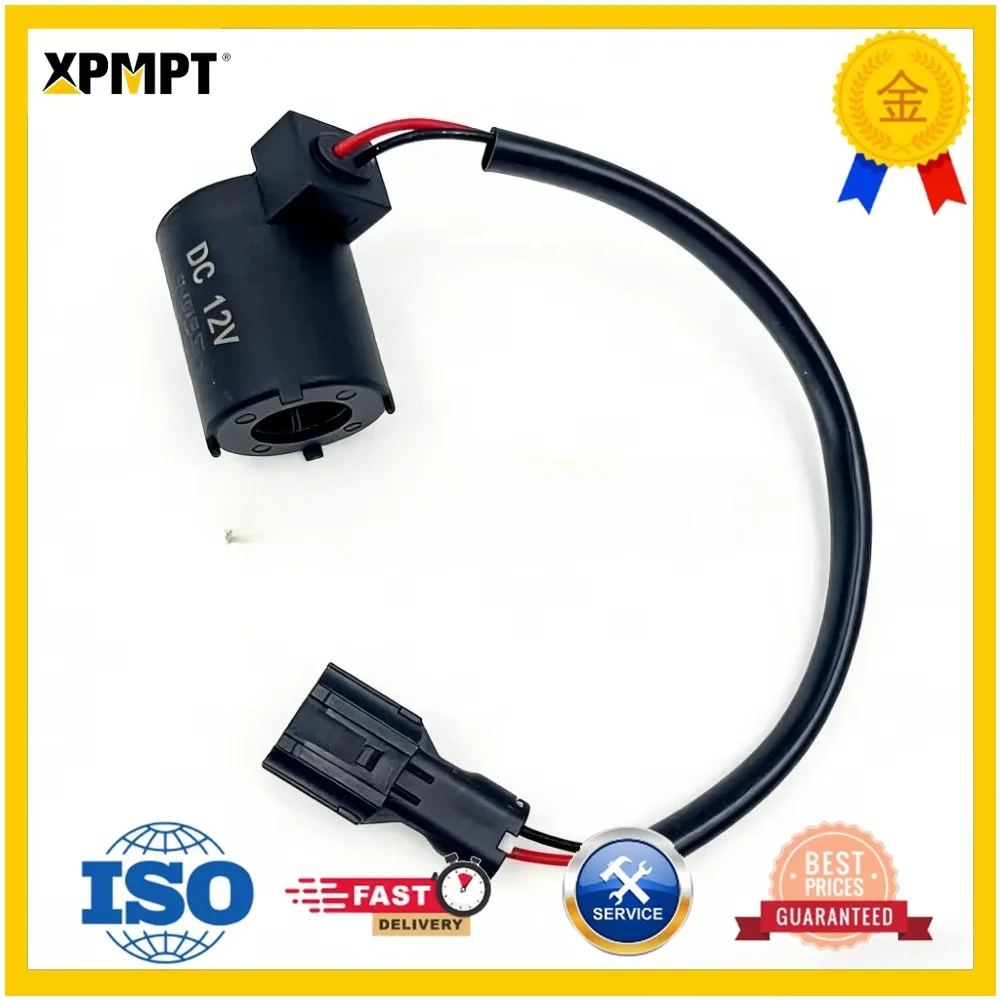 1085 16mm/38mm 12V/24V Hydraulic Coil Solenoid Valves For Yanmar VIO20 VIO40 VIO55 Engine Excavators Parts