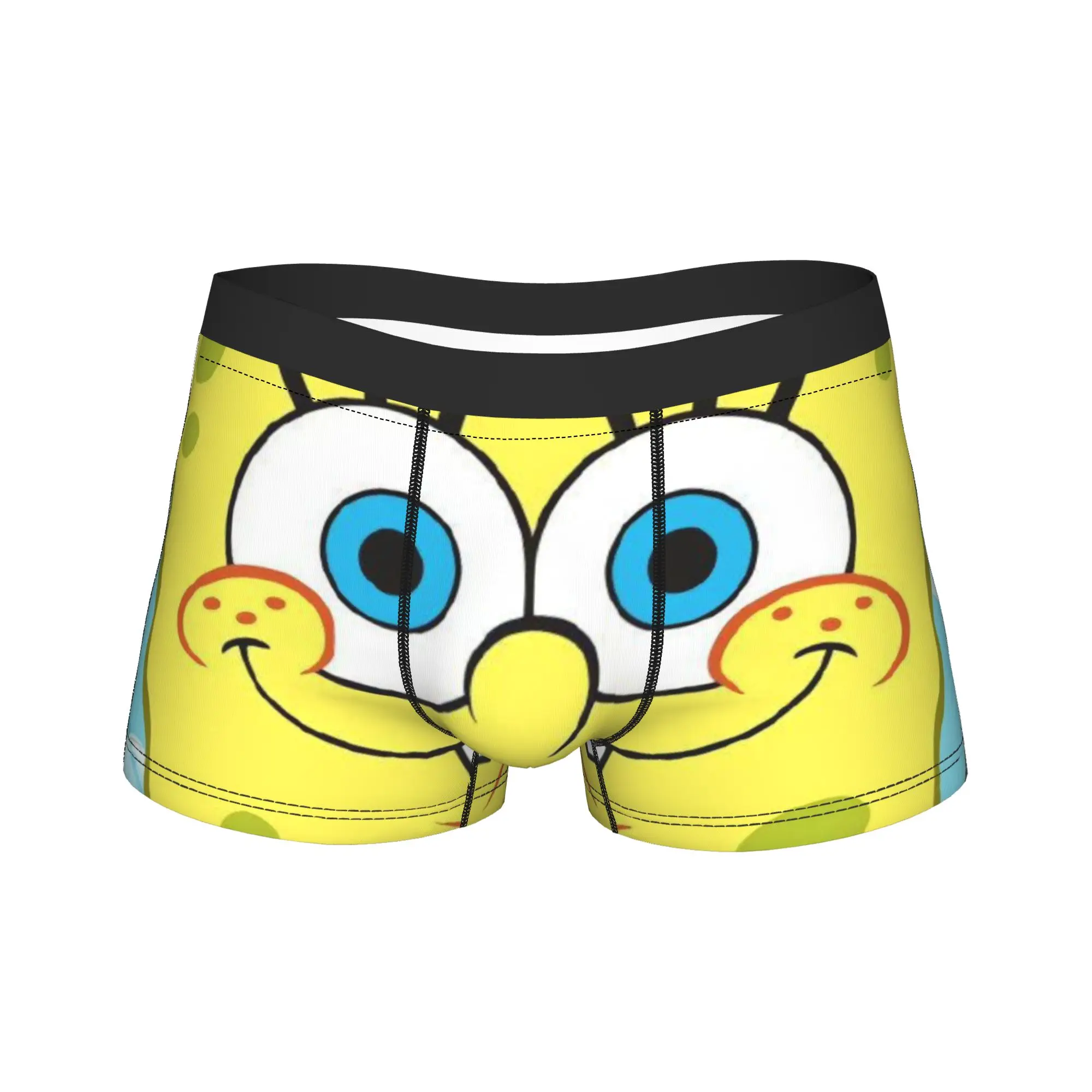 S-SpongeBobs Unterwäsche, elastische Unterhose, bedruckte Boxershorts für Herren, Boxershorts in Übergröße