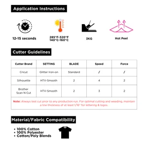 Cricut-Shimmer Puff HTV Vinyl für T-Shirt, 3D-Puff-Vinylkleidung, Wärmeübertragung, kompatibel mit Cricut Air oder Hersteller 8 Hauptverkaufstransfer für Stoff - №3