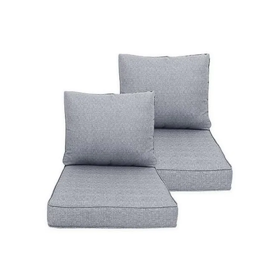 

Deep Seat Cushion 23.5x25 2 Set 4 Pcs for Outdoor Furniture Water Repellent Fade Resistant Patio Cushions for Sofa Chair Lounge