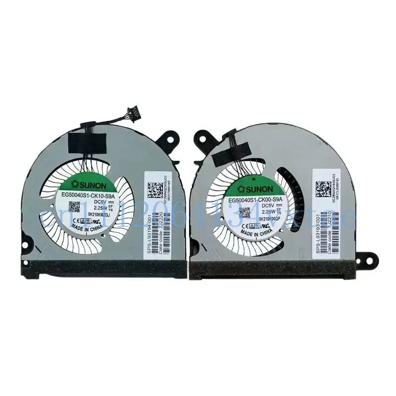 CPU GPU Cooling Fans for HP Envy X360 15M-EE 15M-ED 15-EE 15-ED L93193-001 L93194-001 Dual Fan  0.2