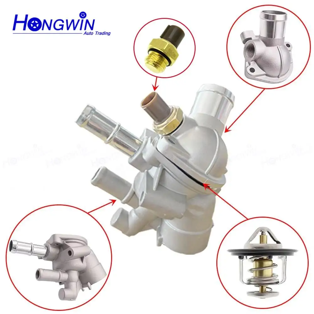 1SET 19320-P30-J00 Thermostat Housing Cover Water Outlet 19320-P30-000 For HONDA CR-V Civic del Sol Acura Integra 19320P30J00 - Image 2