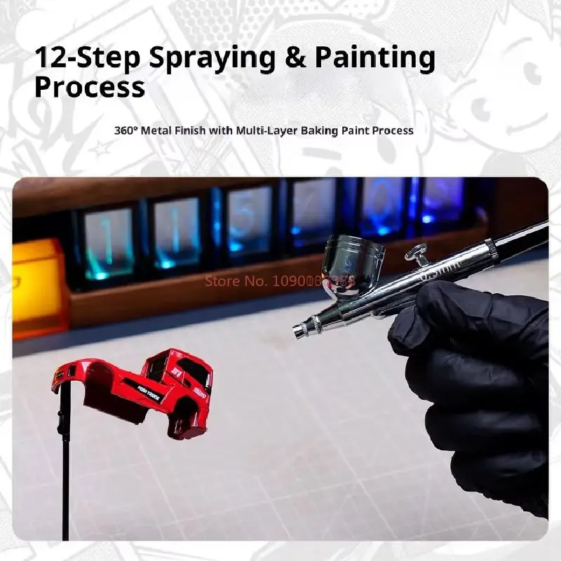 Mini voiture télécommandée 1:87 RC 2.4G, sans changement de vitesse, quatre roues motrices, dérive, voiture télécommandée de bureau électrique à grande vitesse