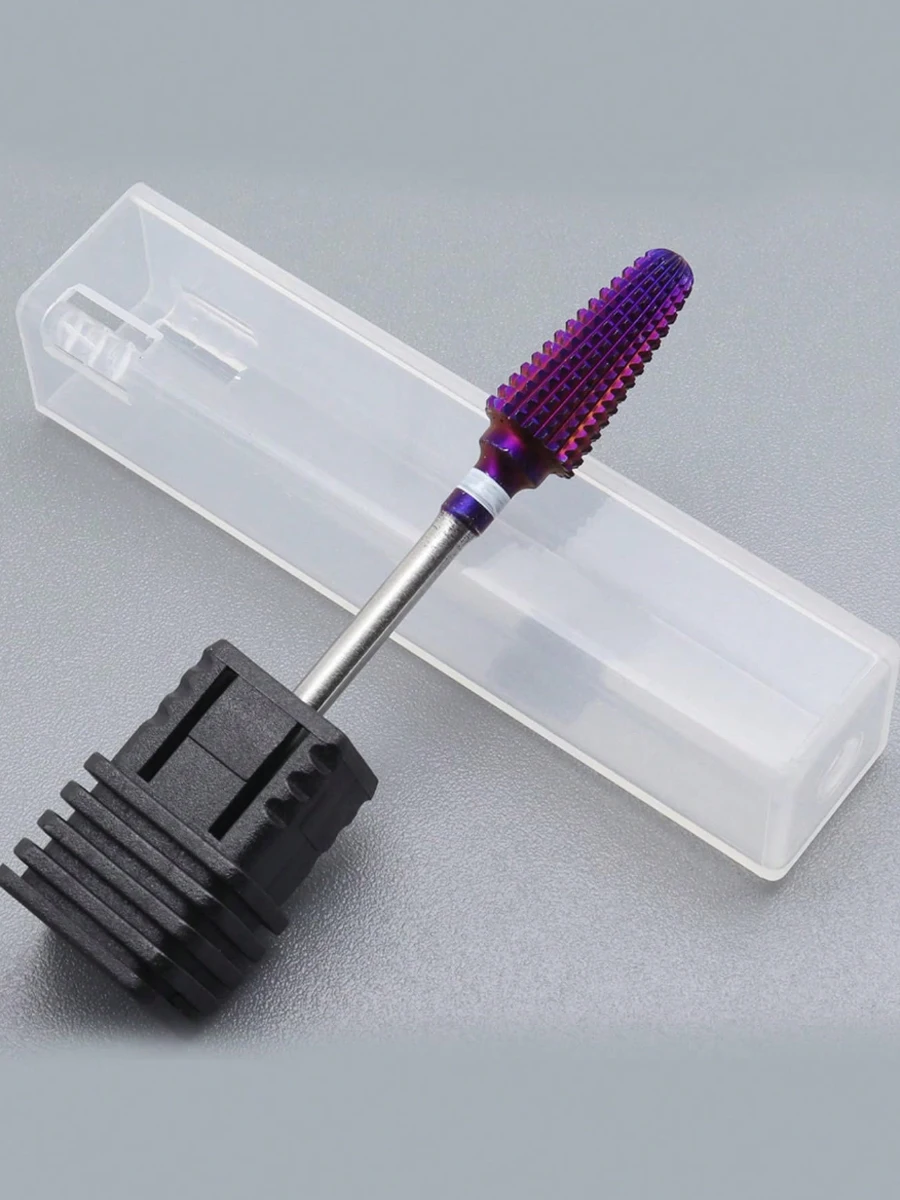 5 in 1 Nail Drill Bits, 3/32'' Carbide Safety Bits, Fast Remove Cuticle Acrylic Gel Polishing Manicure Pedicure Tools
