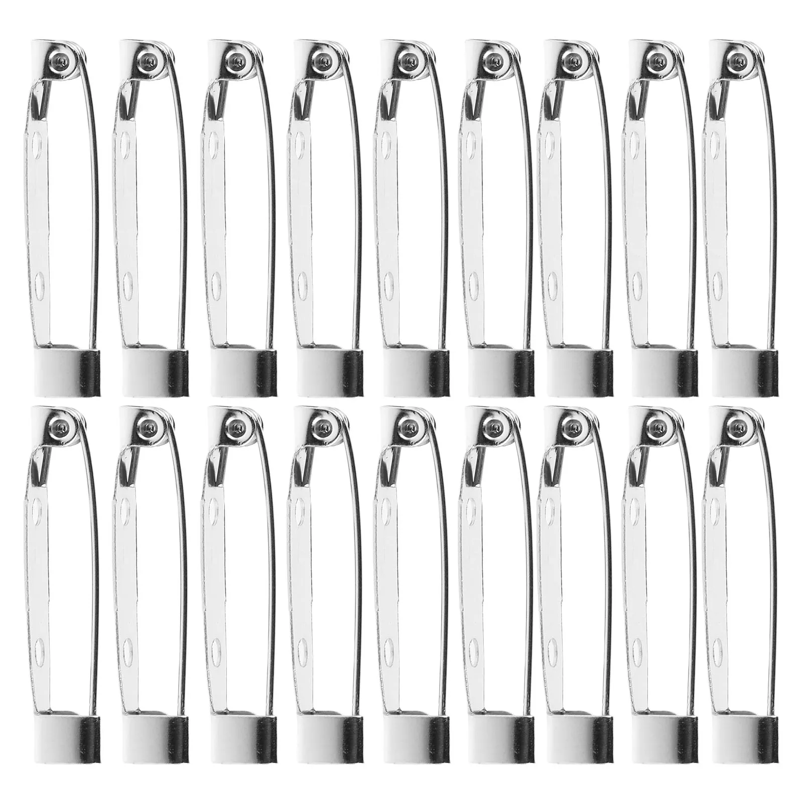 

200pcs Safety Brooch Locking Clasp Alloy Pin Backs Secure Durable for Jewelry Making DIY Accessories Wedding Business for Women