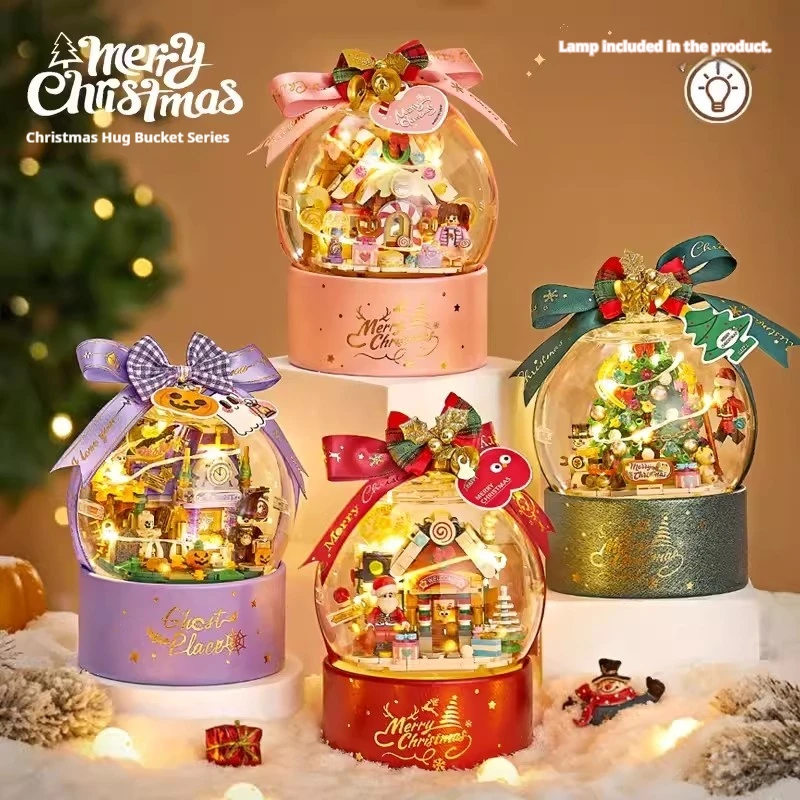 

Loz Building Blocks Crystal Ball Christmas Theme Small Particle Assembly Halloween Gift Idea For Boys And Girls Landscaping Toy