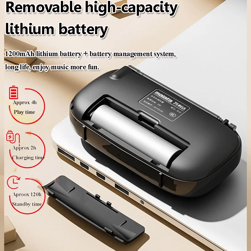 หน้าจอ LED แบบพกพาวิทยุ FM แผนกต้อนรับที่ดีที่สุด 70-108mhz วิทยุในตัว 5W ลําโพงไร้สาย Bluetooth Soundbar เครื่องเล่นเพลง