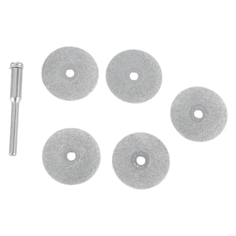 C90A Hot 5 PCS 22 мм Emery Diamond Rutch Rutg Bit Bit+1 Mandrel для набора