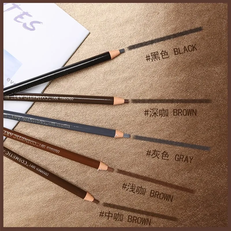 구이Lápiz de cejas Potenciadores de cejas impermeables Cosméticos para cejas de larga duración Tipos profesionales Herramientas de pluma de belleza de colores