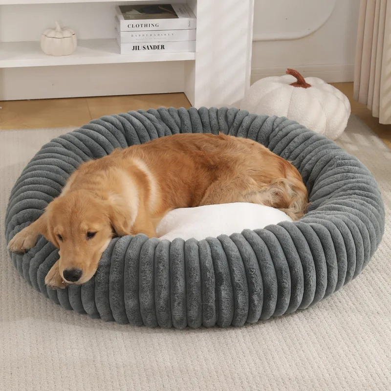 New dog and cat bed, round pet bed, dog bed, winter warm pet bed, dog supplies
