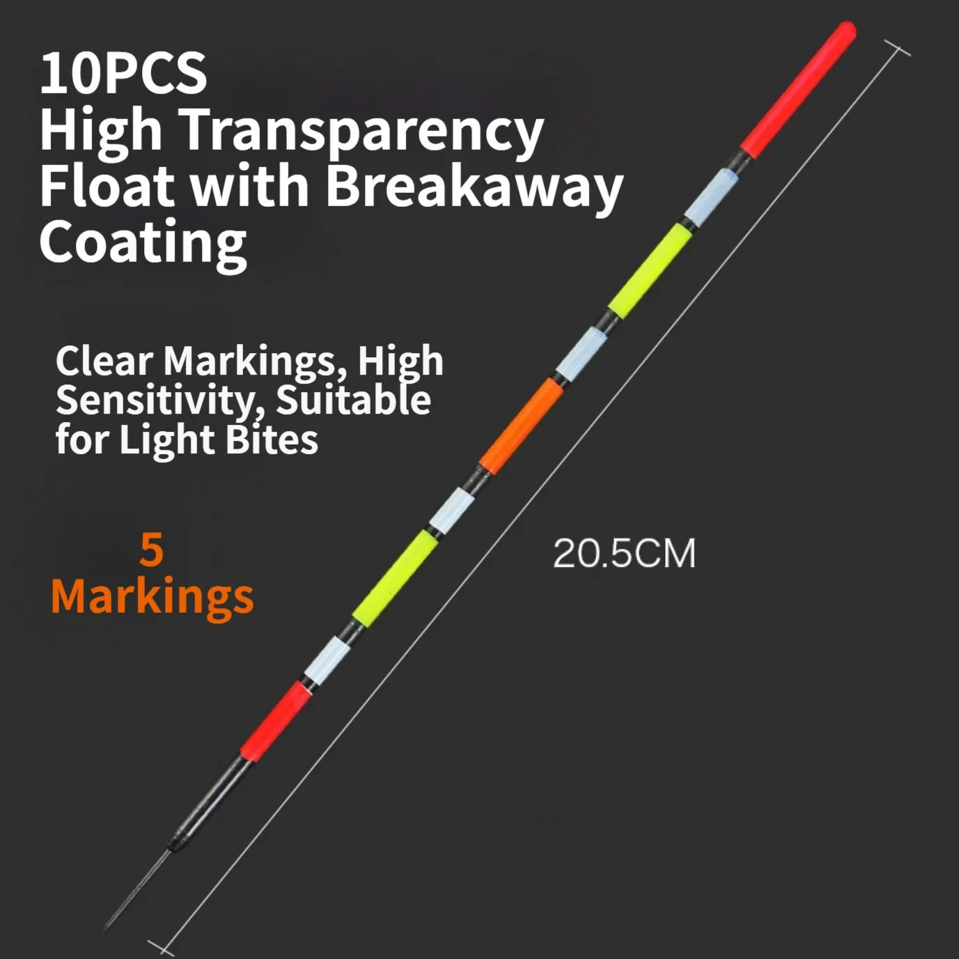 Straw Float with Quick Insert and Hollow Structure for Crucian Carp Fishing Enables Superior Detection of Light Fish Bites