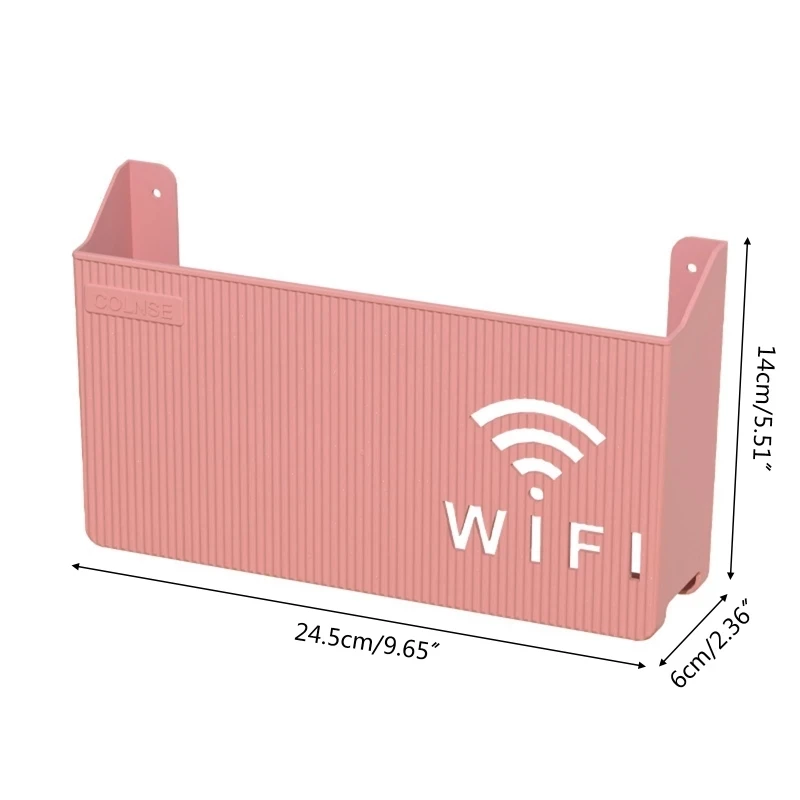 Router Storage Box Wireless Wifi Wall Hanging ABS Plastic Organizer Box Cable Power Bracket Router Organizer Box Cable Storage