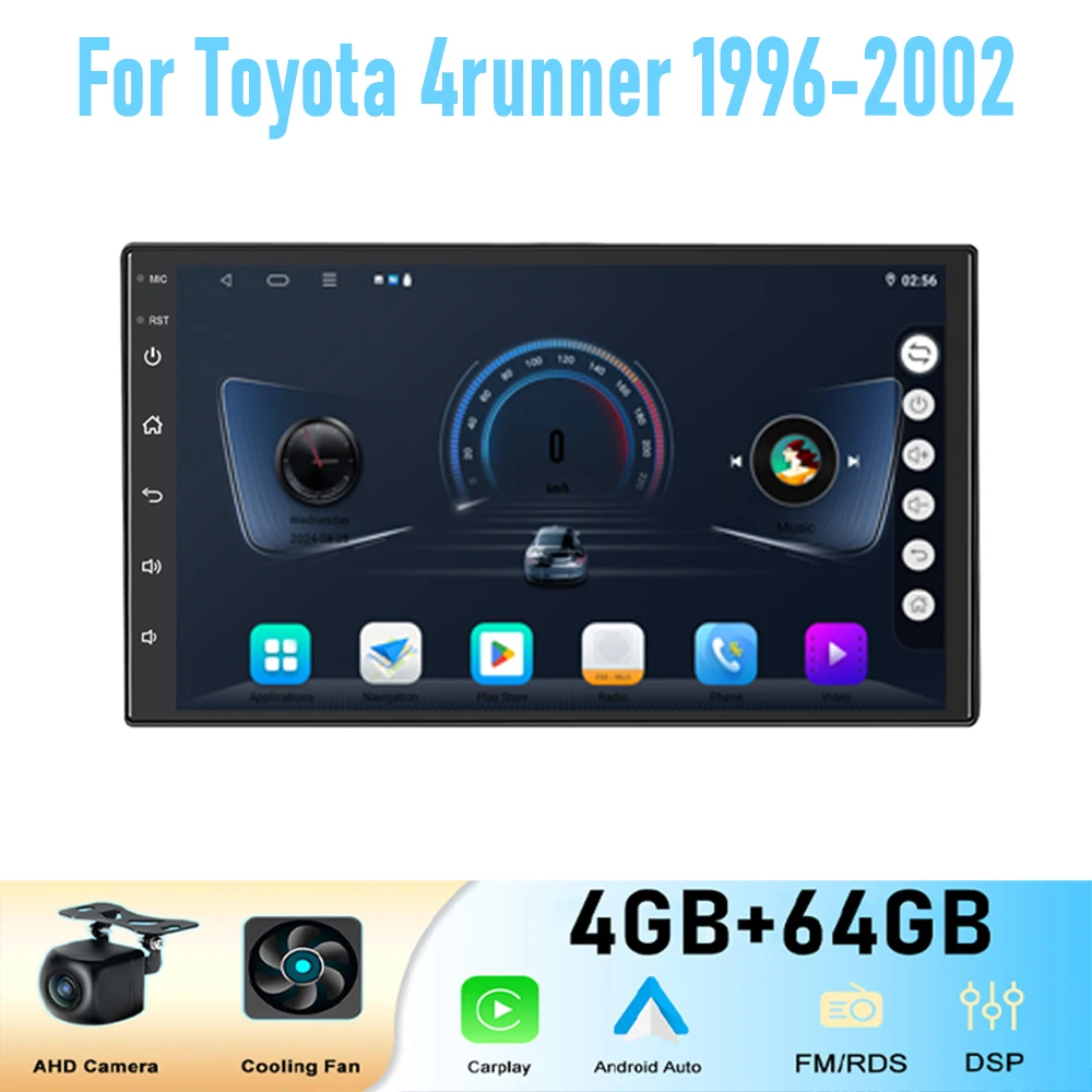 

7" For Toyota 4runner 1996-2002 GPS 64GB Car Stereo Radio Wireless Carplay Android Auto Head Unit Intelligent System WIFI Navi