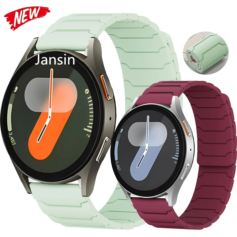 20mm Strap For Samsung Watch 7 6 5 4 40/44mm 5pro 45mm Correa Magnetic Watchband For Joint MoonSwatch Amazfit GTR 42mm Bracelet