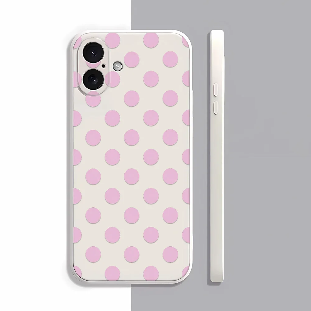 

polka dot Phone Case for iPhone17ProMax/17Pro/17/16/16Pro/15/14/13/12/11/Pro/Plus Fashion Friend Gift Aesthetic Phone Case