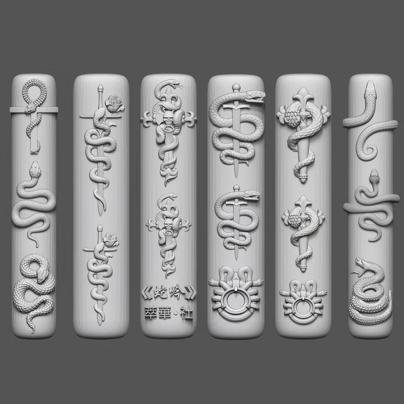 1 Stück Silikon-Nagelform, Cyberpunk, kleiner Arzt, Spielzeug, dunkle Schlange, Vorlage, exquisite dreidimensionale Dekoration, DIY-Nagelform – Detail 3