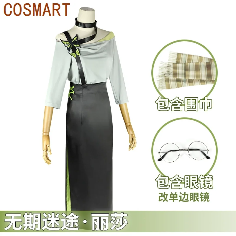 COSMART Path To Nowhere Cos Lisa Ladies Take It Regularly Leisure And Art Fan Dress Cosplay Costume Cos Game Anime Party Uniform