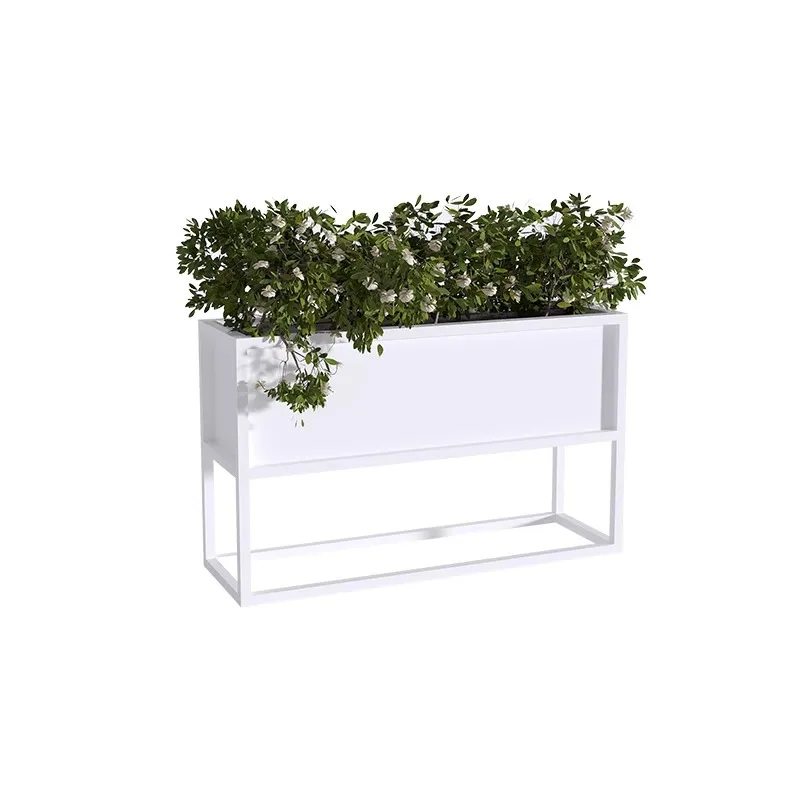 

Outdoor flower box outer pendulum, commercial street sales department square milk tea shop partition rectangular
