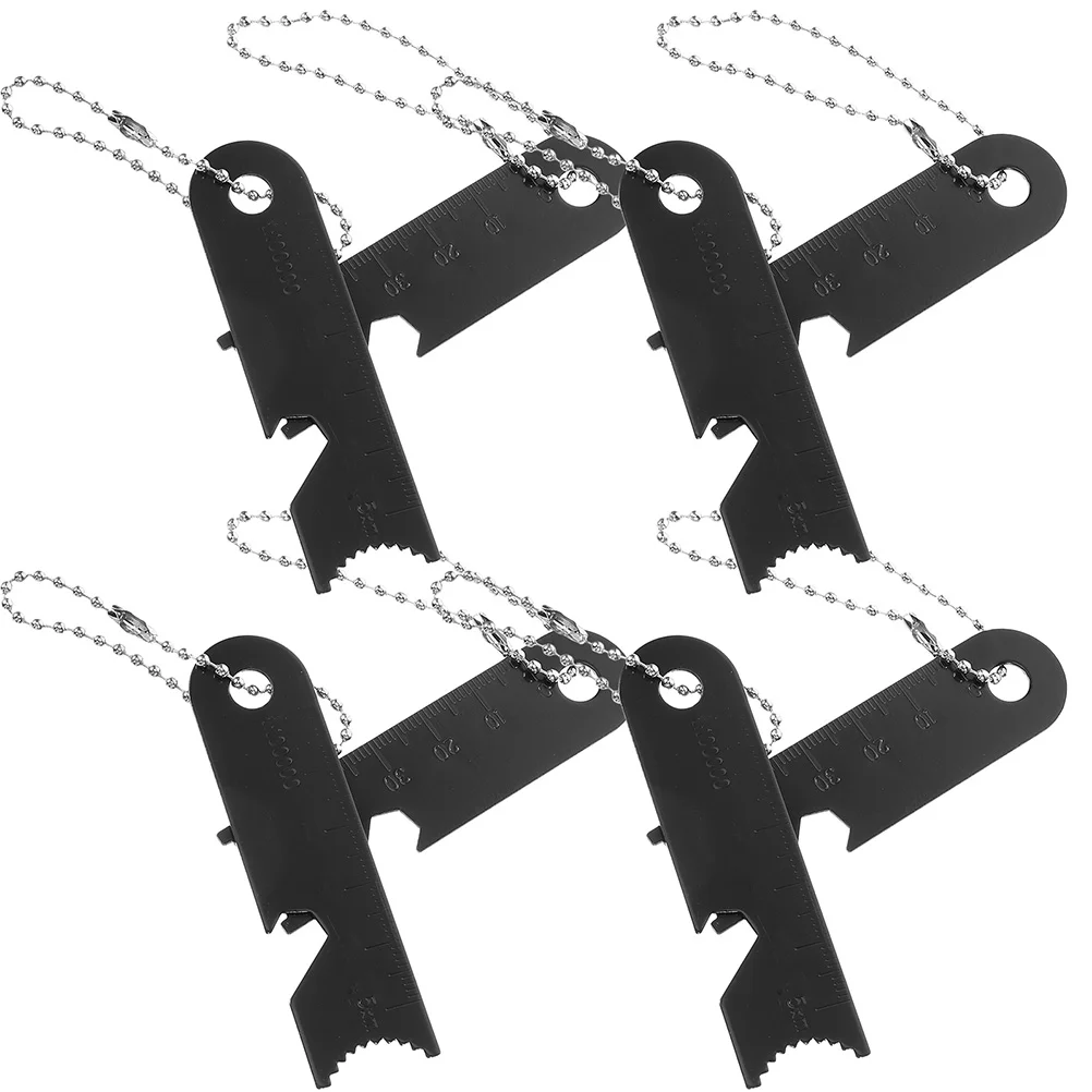 8 Pcs Chain Outdoor Flint Scraper Camping Accessories Manganese Steel Scrapers