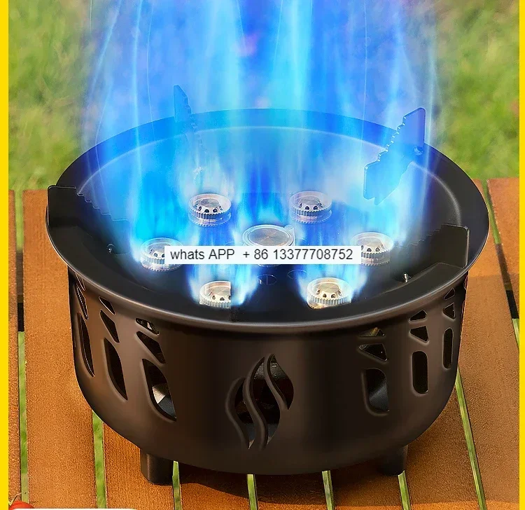 

Outdoor Stove Seven-Star Stove Fierce Fire Camping Cookware Portable Tea-Boiling New Gas Furnace