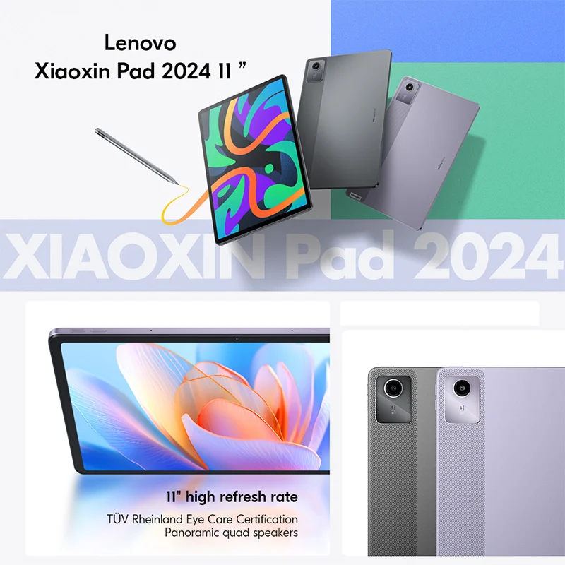 New Lenovo Xiaoxin Pad 2024 Tablet 6GB 8GB 128GB Qualcomm Snapdragon 685 Octa Core 11