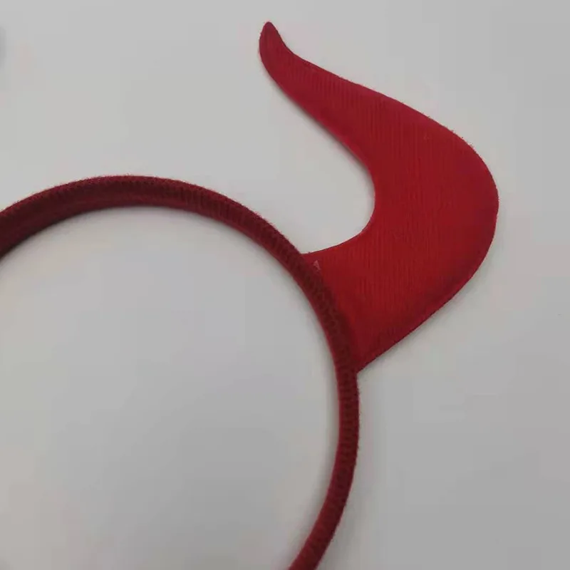 12pcs  Devil Horn Red Headband Makeup Ball Funny Trick Hairband Holiday Party Children's Adult Birthday Gifts  Cosplay