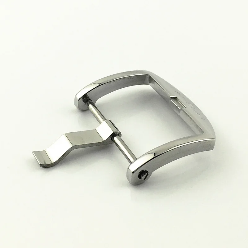 18 20 22mm Matte Polished Clasp Solid Stainless Steel Watch Buckle for Panerai PAM Screw Pin Clasp Leather Watchband Accessories