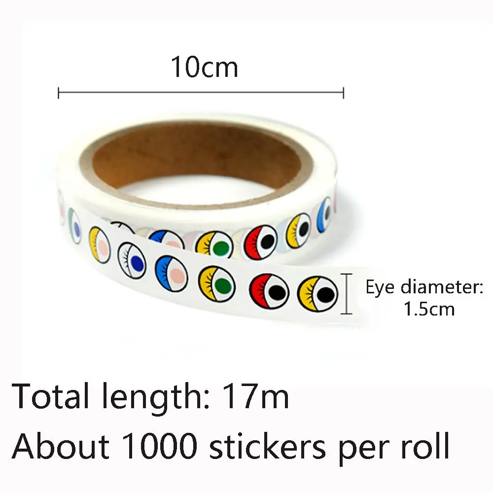Cartoon Animal Eyes / Nose / Mouth Stickers DIY Crafts Materials Glue Stickers Children Educational Toys Birthday Gifts