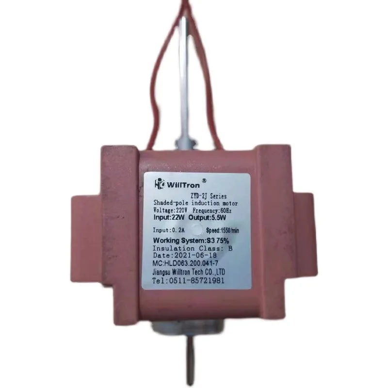 ZYD-2J Series Freezer Fan Motor for Whirlpool Refrigeration Cabinet Freezer Box Parts Induction Motor 22W 5.5W 1550RPM 220V