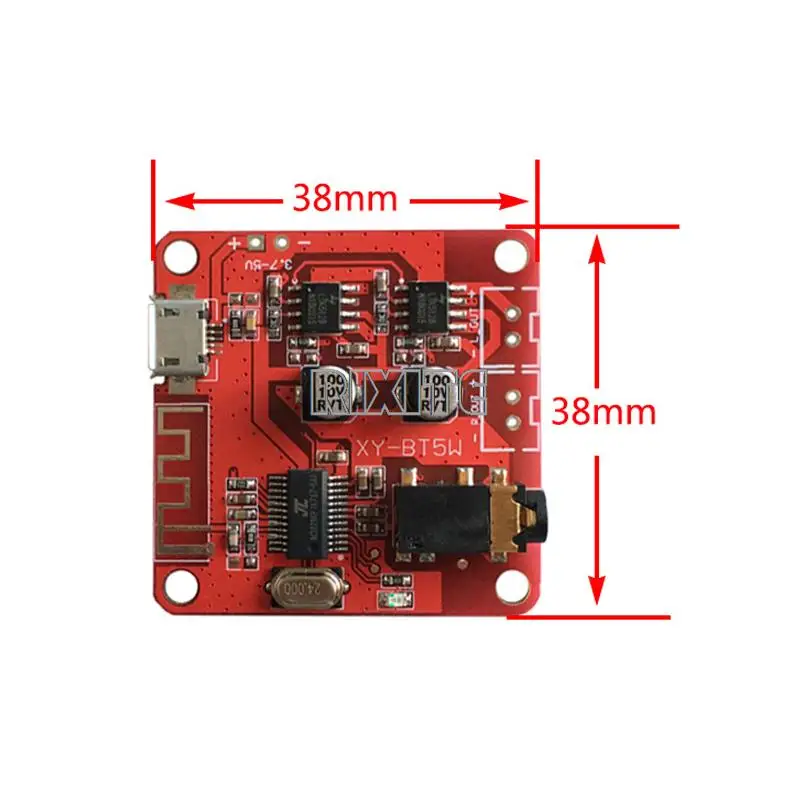 XY-BT5W DC 3,7 ~ 5V Bluetooth 5,0 аудиоприемник 5w + 5w Плата стереоусилителя мощности