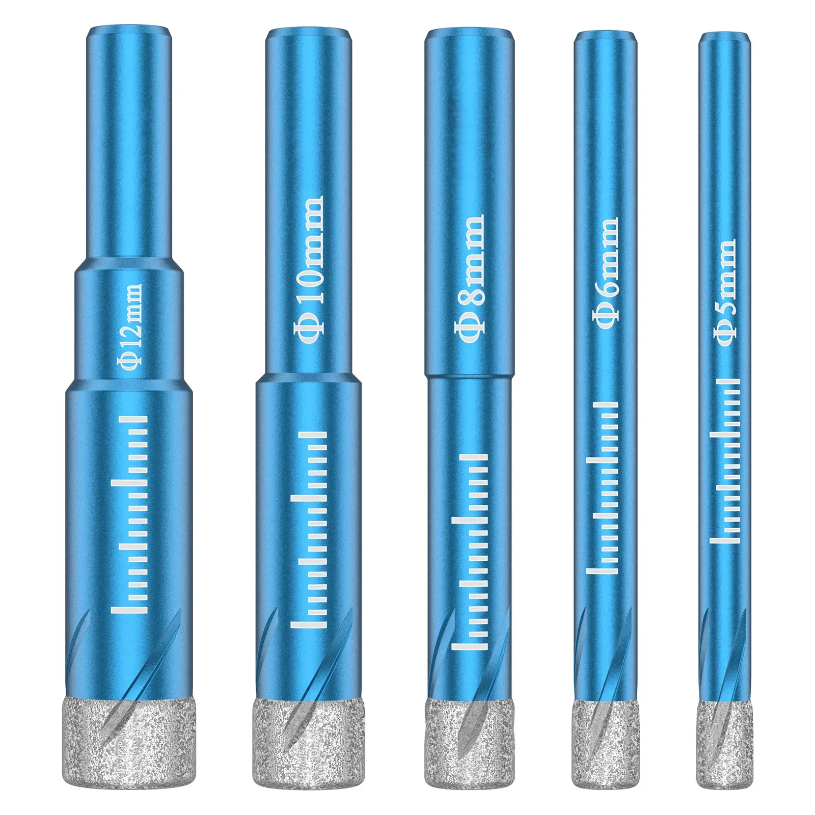

5 шт. алмазное сверло для керамической плитки, гладкое разрядное сверло для стекла, стабильная производительность, алмазная кольцевая пила для керамики