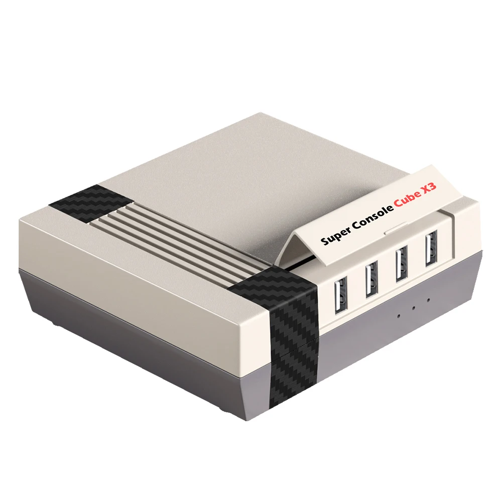 KINHANK Super Console Cube X3 Android TV Box Retro Game Console voor PS1/DC/SS/MAME 4K Uitvoer met Gamepads - afbeelding 2