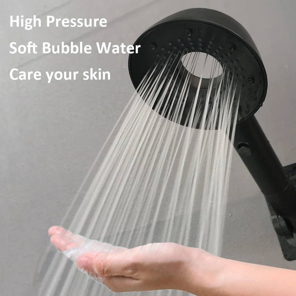 12CM Big Shower Head 2 Modes Adjustable High Quality High Pressure Water Saving Flow Shower Faucet Nozzle Bathroom Accessories