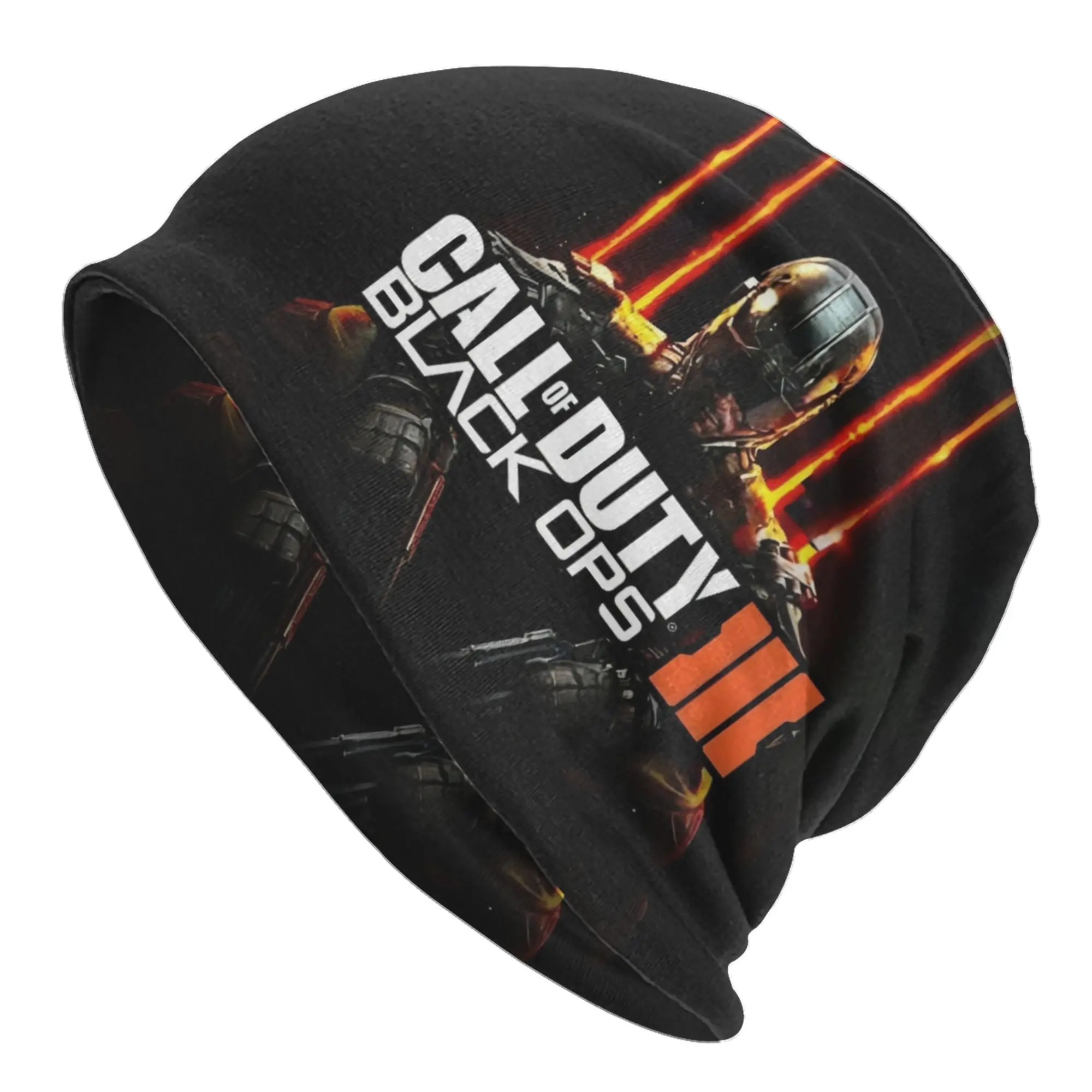 C-Call of D-Duty B-Black O-Ops Shooting Game Skullies Beanies Caps Hip Hop Winter Warm Knitted Hats Adult Unisex  Bonnet Hats