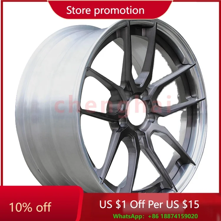 Custom Luxury Monoblock 2 Piece passenger car wheels 5x112 18 19 20 21 22  inch for VW Golf R GTI Volkswagen Jetta GLI