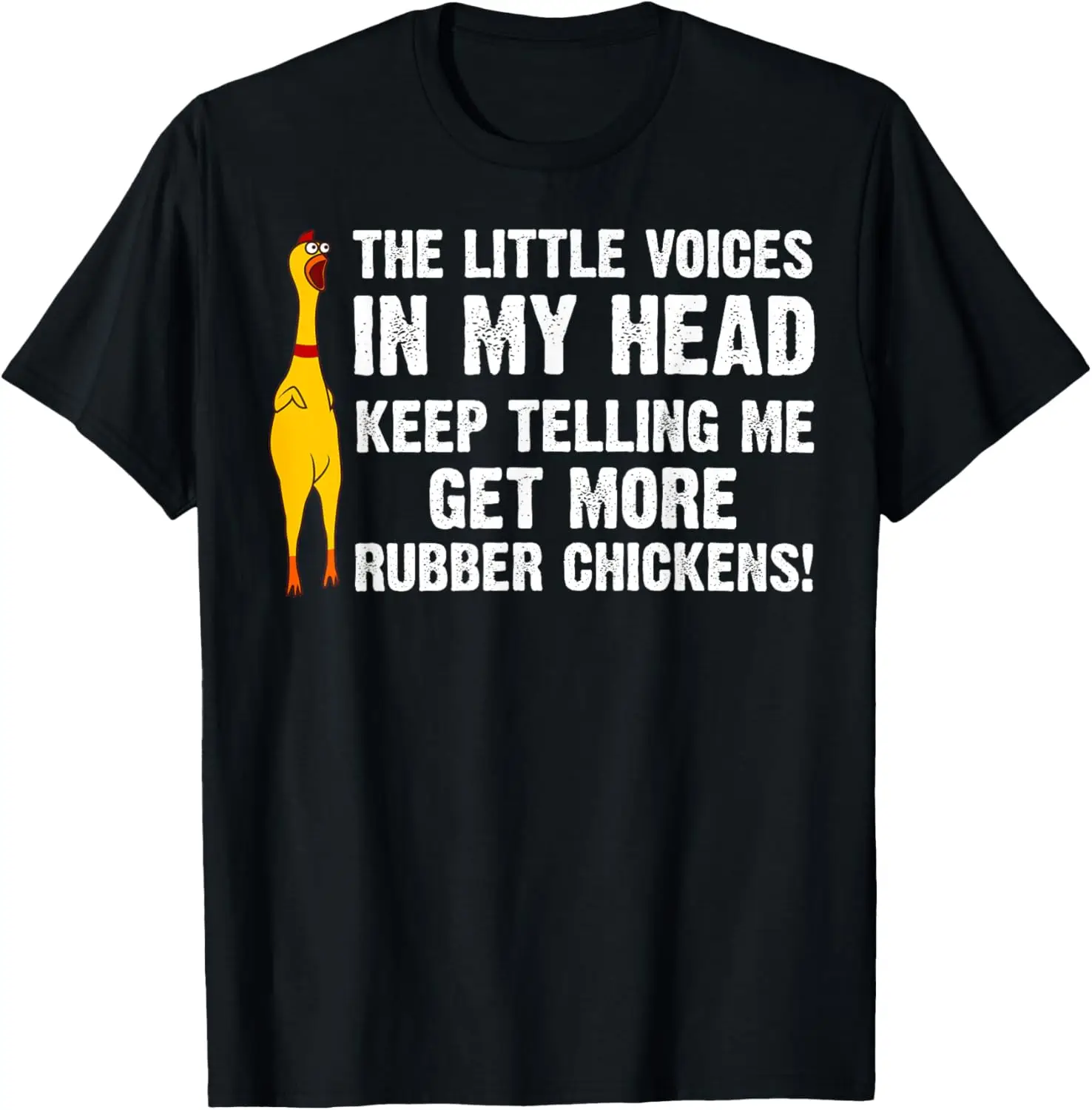 Funny Rubber Chicken Gift Men Women Rubber Chicken Costume T-Shirt