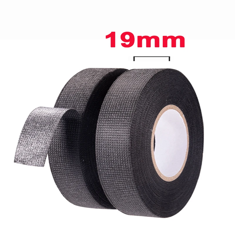 Isolierband, Auto-Verkabelung, Stoffband, 9 mm/15 mm/19 mm/25 mm, Klebebänder, hitzebeständig, Auto-Kabelbaum, Kabel-Organizer