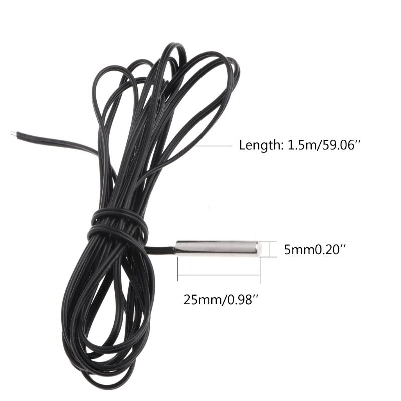 Sensori termistore NTC 10K Sonda temperatura digitale per condizionatore 1,5 M