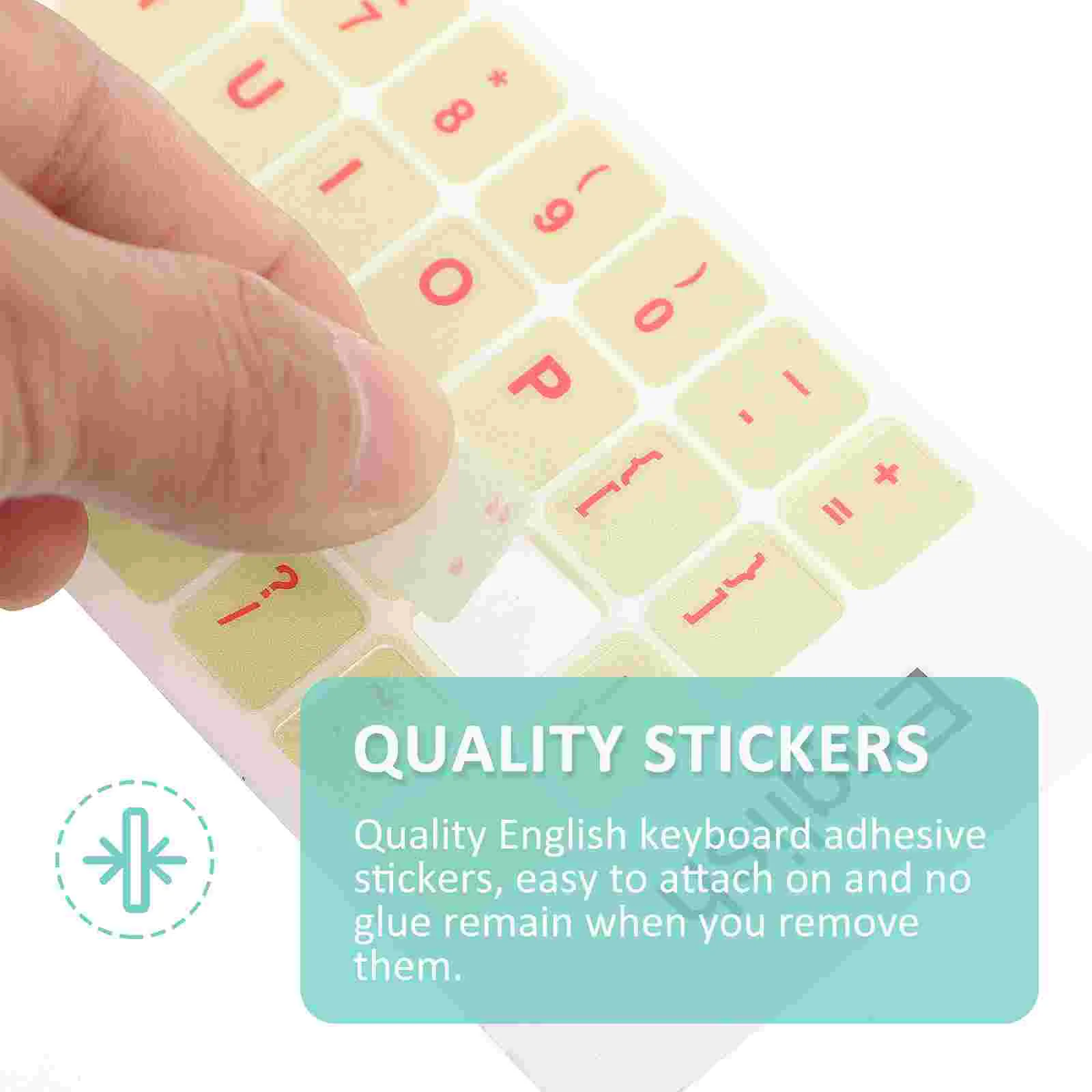 Laptop Keyboard Film English Letters for Stickers Language Replacement Decorative Universal Keycaps