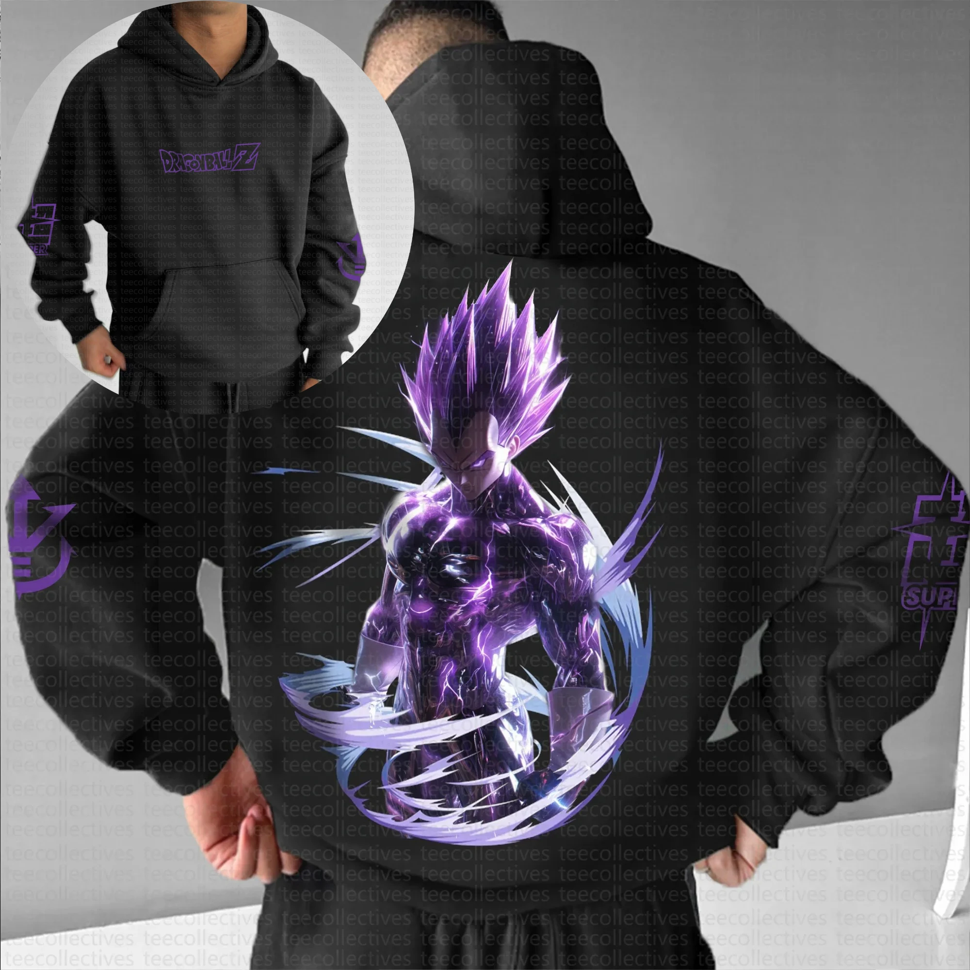 

Teecollectives Dragon Ball Z Goku Broly аниме толстовка мужская уличная модная толстовка с мультяшным принтом повседневная куртка для косплея