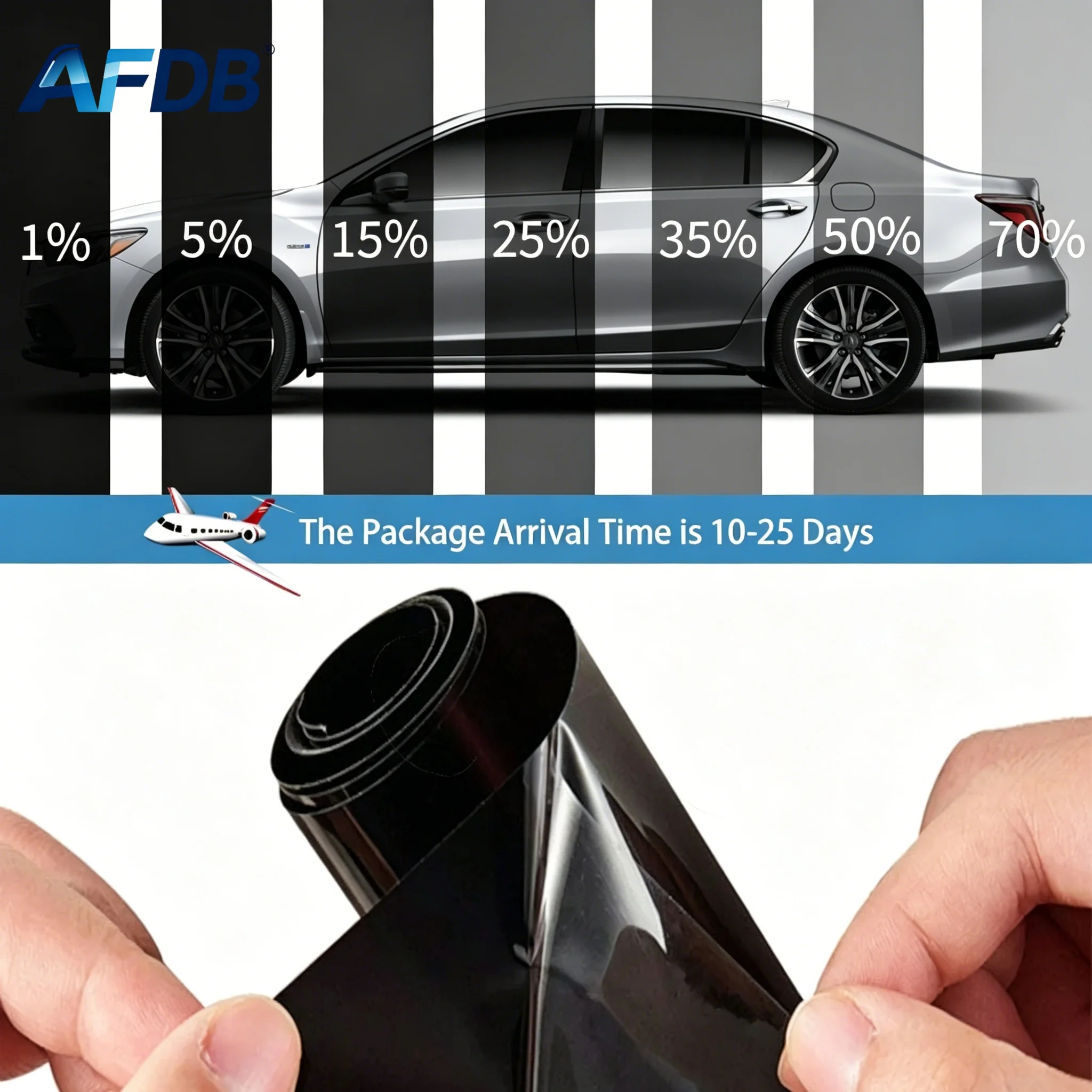 Car Window Privacy Film Anti Look UV Protector Solar Heat Block Mirror Tint for Auto Vehicle Glass Self Adhesive Films